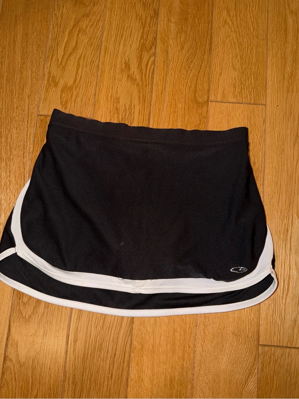 Champion Black Athletic Skort with White Trim